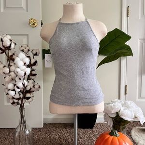 NWT Gray Ribbed Tank Top Grey 🩶